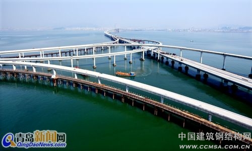 海灣大橋?qū)?ldquo;青島、紅島、黃島”串聯(lián)起宏偉大青島